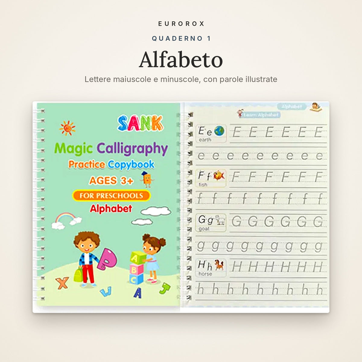 EUROROX™ Magic Writing Practice Book