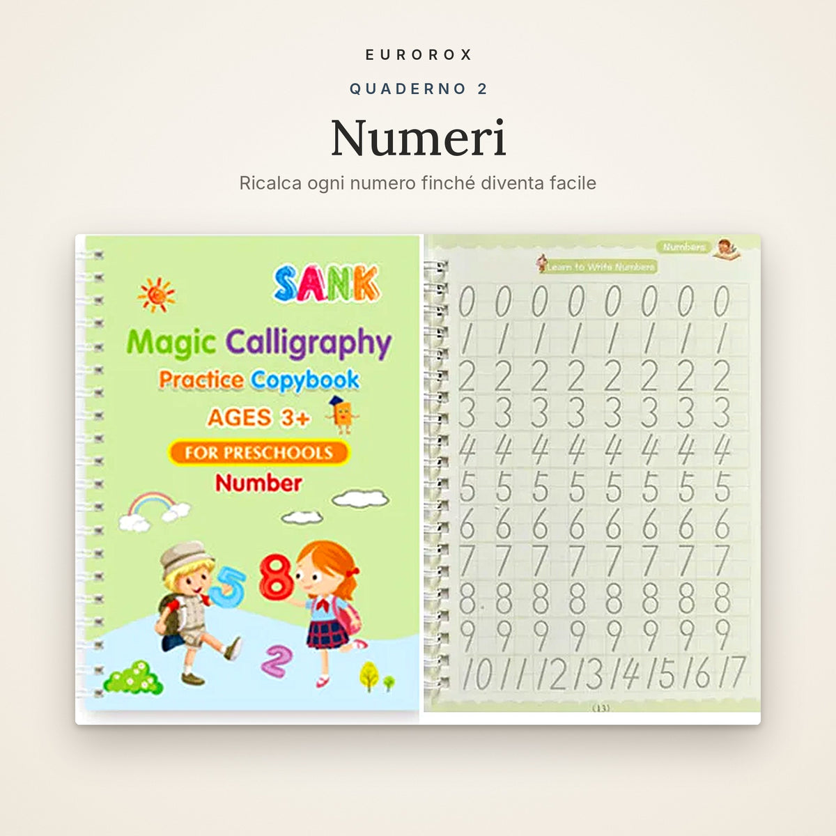 EUROROX™ Magic Writing Practice Book